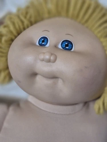 Cabbage Patch Doll Vintage 1978/1982 Original Blonde Hair Blue Eyes Girl