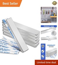 Neodymium Magnetic Strips 6pcs - Heavy Duty 2.36x0.39 Craft Tool Solution
