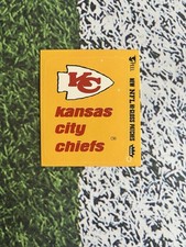 1978 Fleer Football Kansas City Chiefs Team Action Logo Sticker EX Low Shipping 