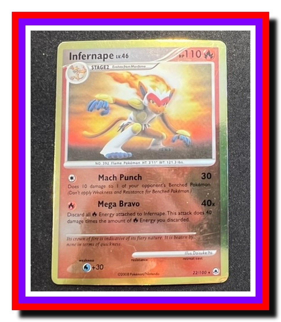 2008 Pokemon INFERNAPE #22/100 Majestic Dawn Reverse Holo LP