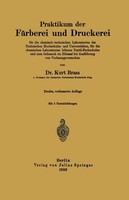 Kurt Brass | Praktikum Der FäRberei Und Druckerei | Taschenbuch | Deutsch | Viii
