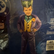 New Batman The Joker Halloween Costume Kids Toddler 4T Dc Comics