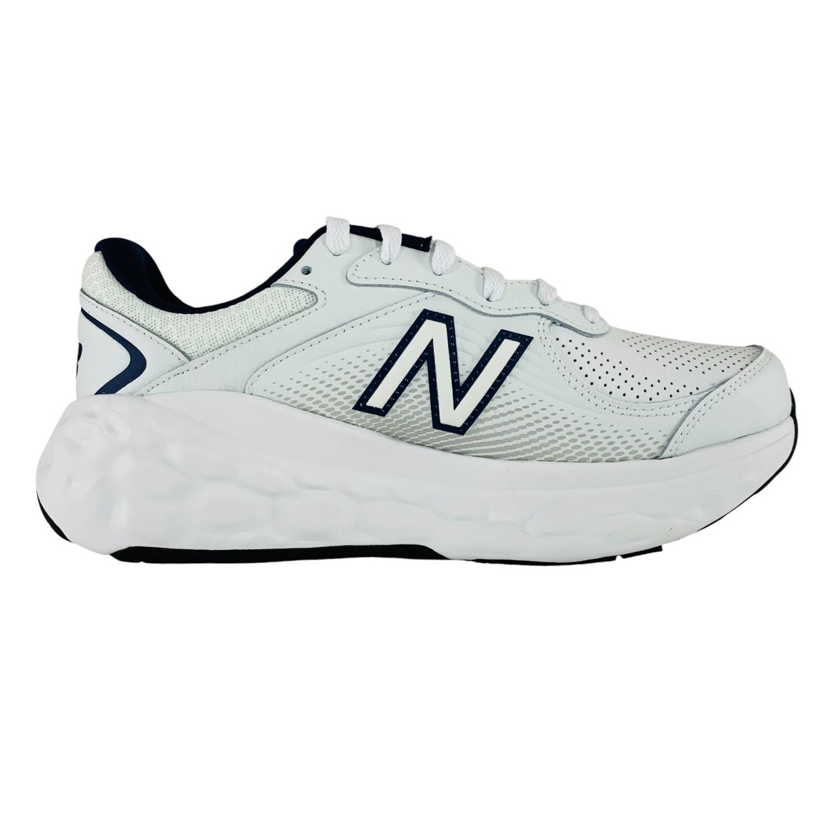 New Balance Fresh Foam X 840 White Team Navy Men\'s 9.5 Running Shoes MW840FW1 . New Balance Fresh Foam X 840F White Team Navy Men main image 4