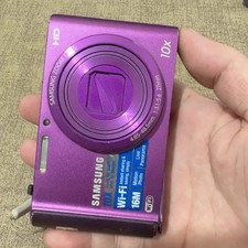 Samsung ST200F Digital Camera 16MP Purple 10x Zoom 4GB Card Charger 95 New