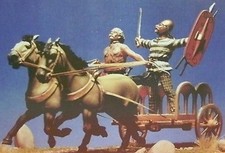 Celtic Chariot 54mm Painted Tin Toy Soldier Pre-Sale Art