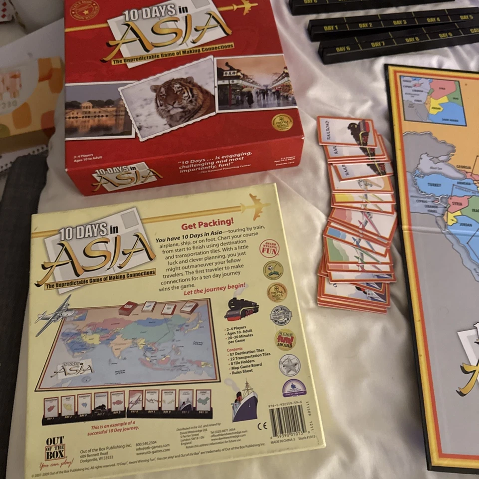 10 Days In Asia Connection Making Strategy Board Game Out Of The Box Games - Image 2 of 4
