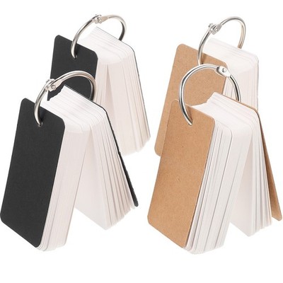 4 Sets of Hole Punched Blank Cards Studying Flash Cards school index cards