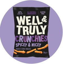 Well & Truly Spicey & Nicey Crunchies Snack 30g-10 Pack
