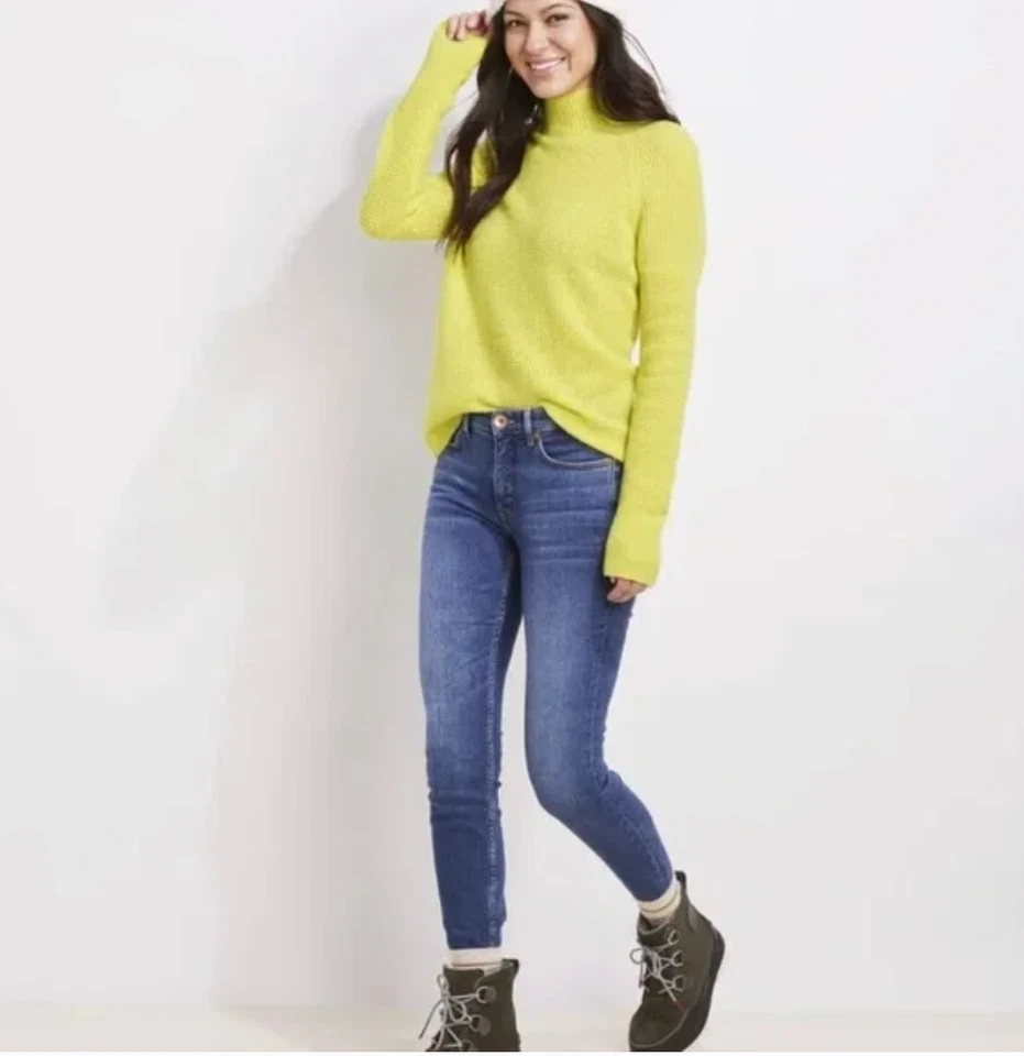 Suéter iluminador Vineyard Vines cachemir tejido gofre cuello falso cachemir XS Foto 2 de 4