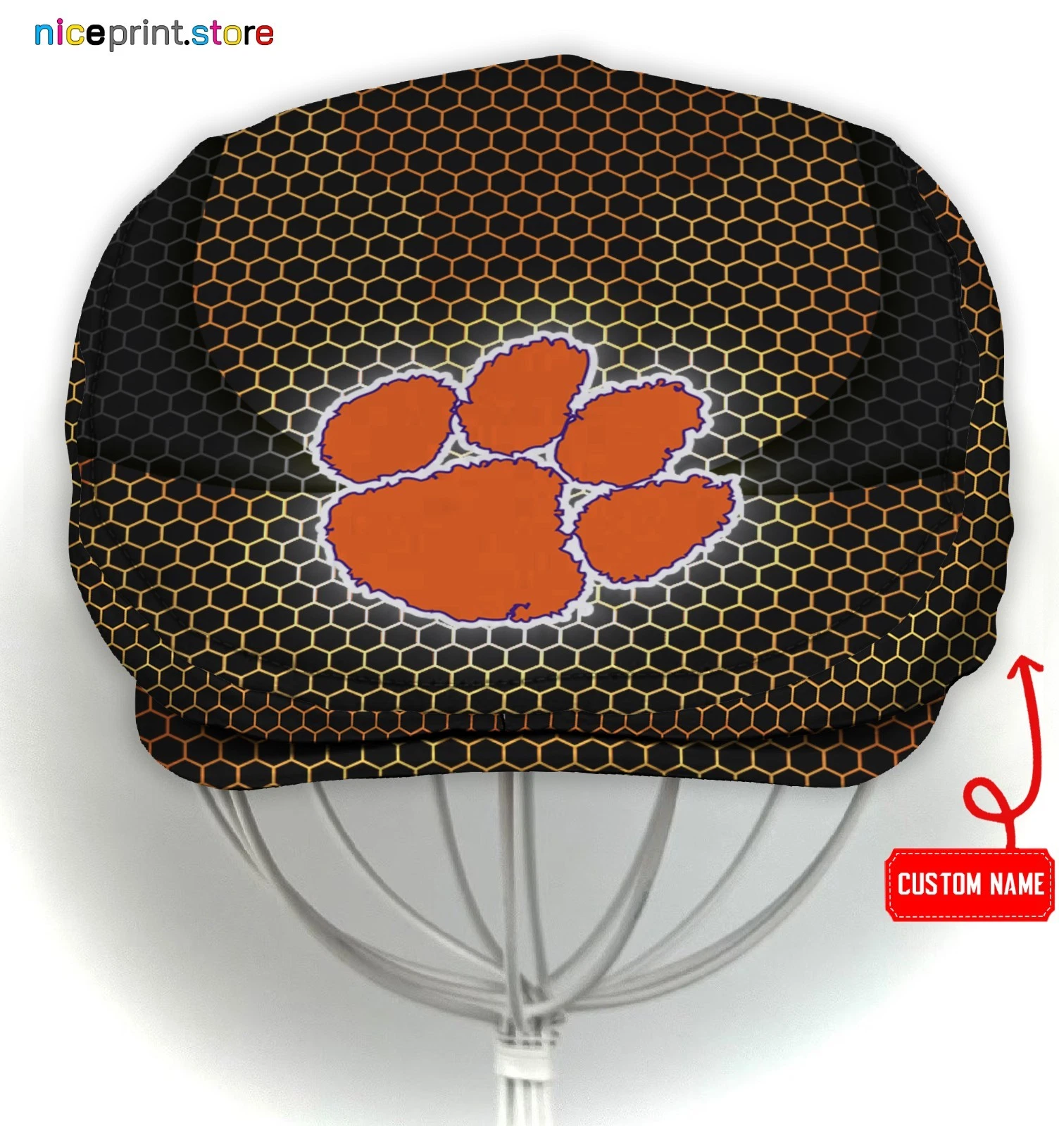 Clemson Team Tigers Jeff Cap NCAA Newsboy Cap Golf Cap Driving Hat for Men