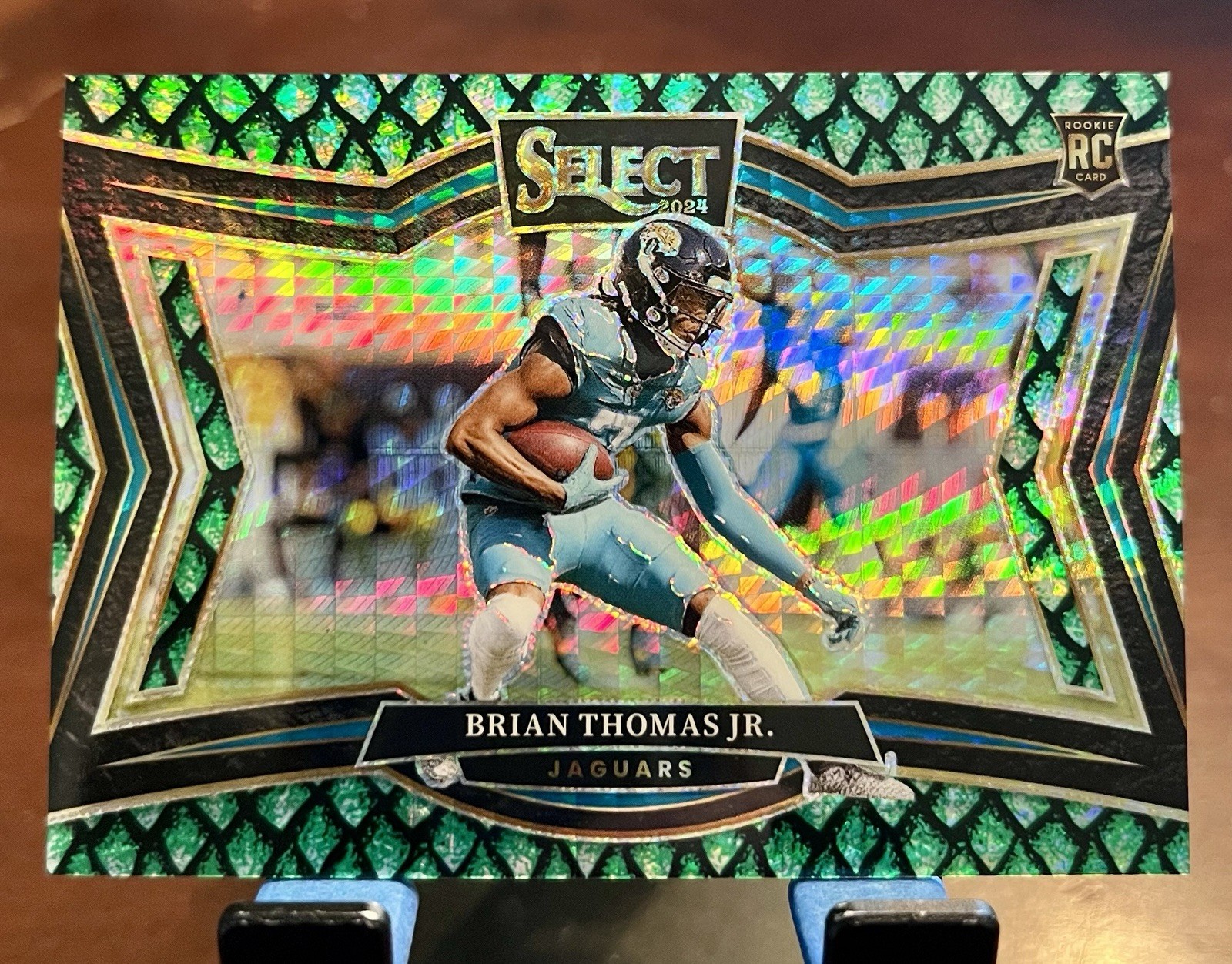 2024 PANINI SELECT 412 BRIAN THOMAS JR RC FIELD LEVEL DRAGON SCALE /70! 🐉 🔥