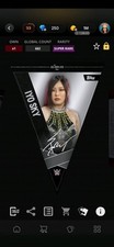 WWE Topps SLAM Digital Pennants Super Rare Iyo Sky Signature