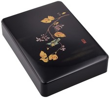 Important Document Box Black Haoto Bird Wings Japan