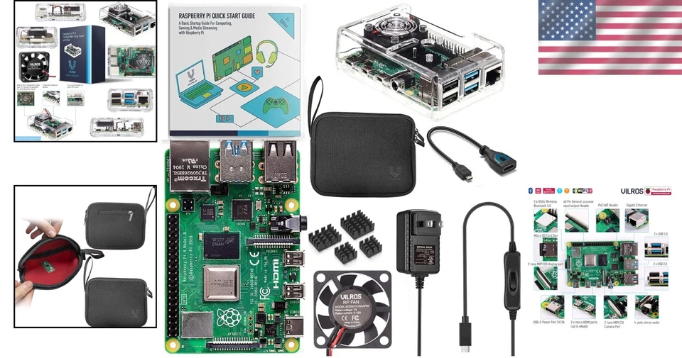 Beginner-Friendly Raspberry Pi 4 Kit - Cooling Fan, Case, 7 Accessories Included - Image 2 of 4