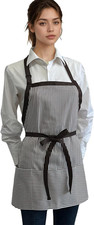Kitchen Apron with 3 Pocket, Adjustable Server Apron, Waitress Apron with Pocket