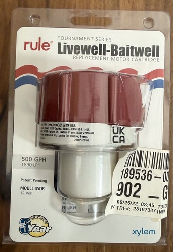 Rule 45DR Replacement Motor 500 GPH 12 Volt