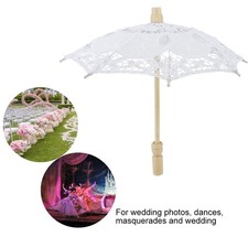 Bridal Umbrella Lace Cotton Embroidery Handmade Parasol Umbrella Wedding Supply