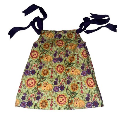 Handmade Pillowcase Dress Toddler Girl 2T/3T Floral Cats Ladybugs Sun     