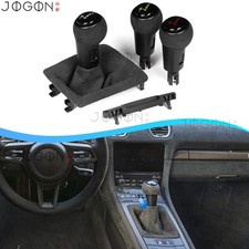 Suede Center Console Gear Knob Kits Replace For Porsche 718 Cayman Boxster 2017