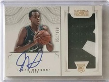 2012-13 Panini National Treasures #164 John Henson RPA /199 Milwaukee Bucks RC