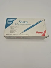 New (Box of 12) Pentel Sharp Mechanical Pencil, (0.7mm), Medium Line,Blue Barrel