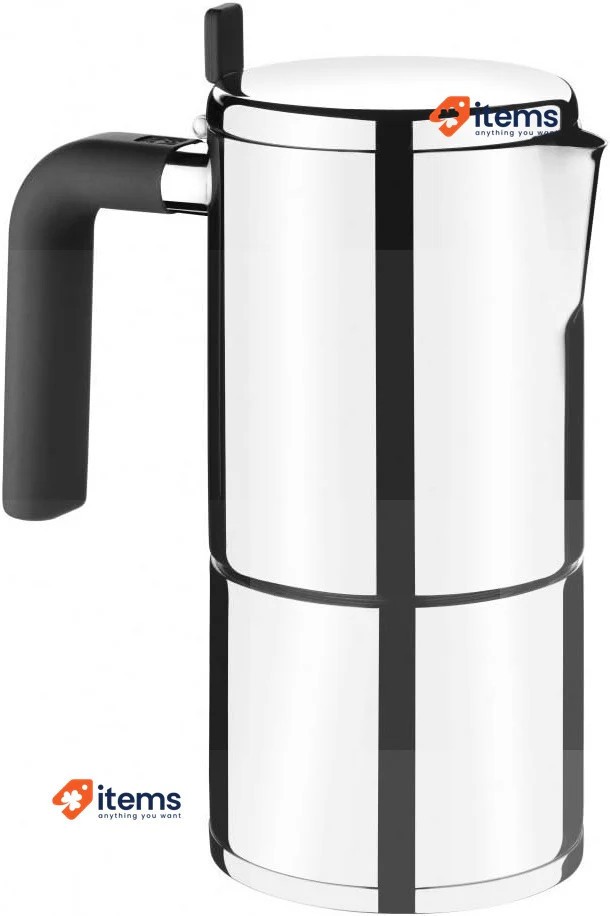 Braisogona A170403 Bali Caffè IN Acciaio Inox Maker, Argento Filtro Macchine