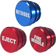 Anodized Aluminum Car Lighter Plug Cover 12V Dustproof Button Automotive