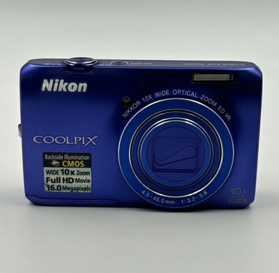 Nikon COOLPIX S6300 16MP Digital Camera 10x Zoom NIKKOR Glass Lens