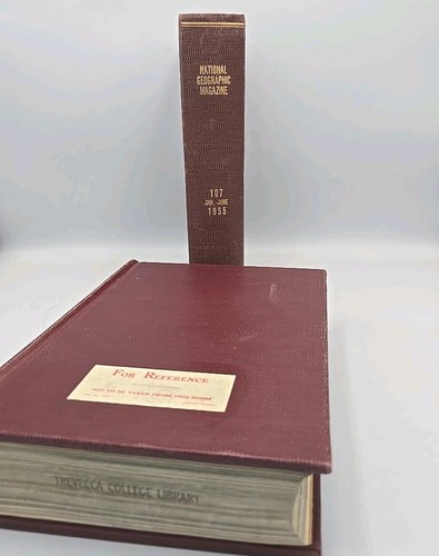 National Geographic Magazine January-December 1955 Vtg Hardcover Vol 107/108 - Picture 4 of 5