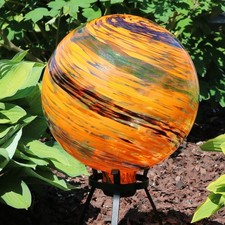 Sunset Sky Glass Gazing Globe - 10 in by Sunnydaze