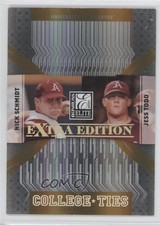 2007 Donruss Elite Extra Edition College Ties Gold Jess Todd Nick Schmidt 1r0
