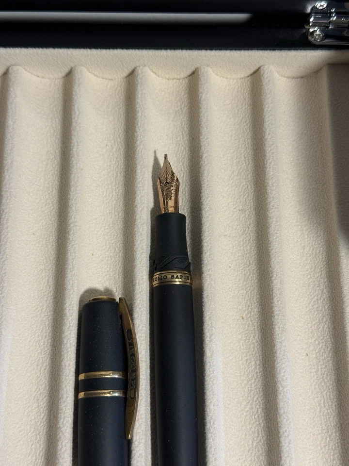 Visconti Homo Sapiens Bronze Age – 18K Gold 1.1 Stub Nib Fountain Pen - Image 4 of 4