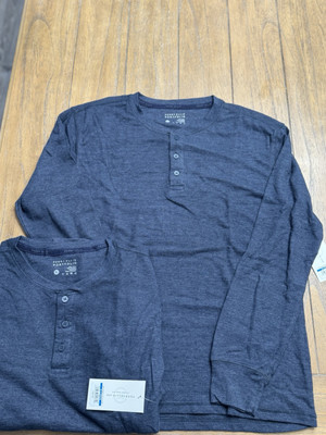 Perry Ellis Men Long Sleeve Shirt XL 2 Pack