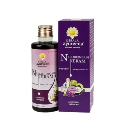 Kerala Ayurveda Neelibringadi Keram Oil 200ml Herbal Hair Growth & Nourishment