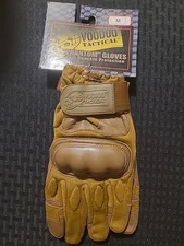 Voodoo Tactical Phantom Hard Knuckle Gloves, Coyote, Size M