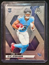 2025 Panini Mosaic ELIC AYOMANOR #333 RC Titans Rookie WR Base Prizm Optichrome