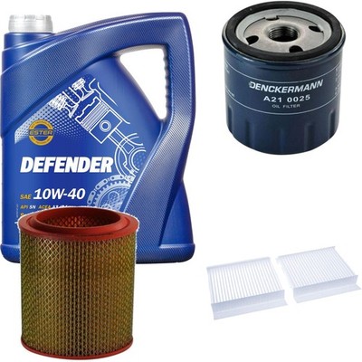 DENCKERMANN Inspektionspaket MANNOL 10W-40 5L für Alfa Romeo 156 Sportwagon 1.8