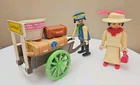Vintage 1989 Playmobil VICTORIAN LADY & BAGGAGE PORTER SET COMPLETE #5503