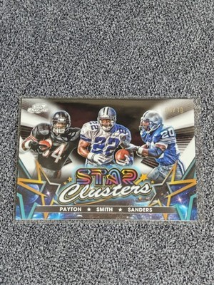 2024 Topps Cosmic Chrome Walter Payton Smith Sanders #SCL-5 Black Disco Card /10