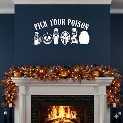 Halloween gruseliger Vinyl-Aufkleber Sticker für Auto/Fenster/Wand wählen Sie Ihr Gift
