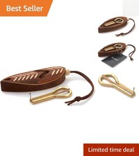 P.Potkin Handcrafted Jaw Harp in Dark Wooden Case - Portable Musical Delight