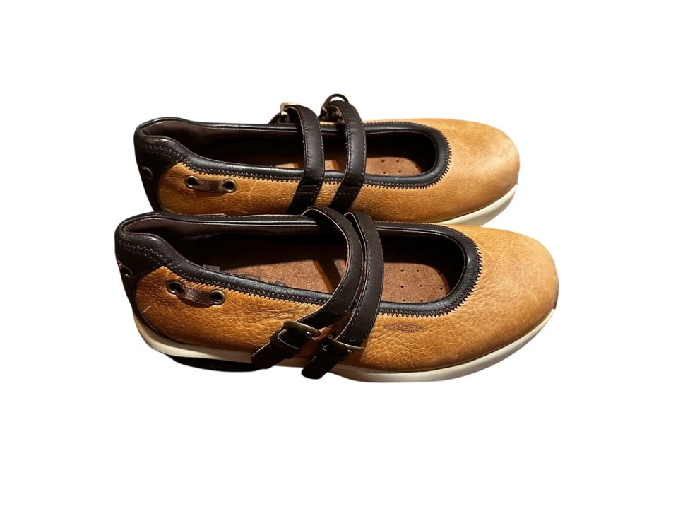 MBT Changa Cuero Mary Jane Ortopédico Tenis Zapatos 7.5 Marrón Grueso Comodidad Foto 2 de 4
