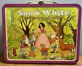 1970's Ohio Art Snow White and the Seven Dwarfs Metal Lunchbox