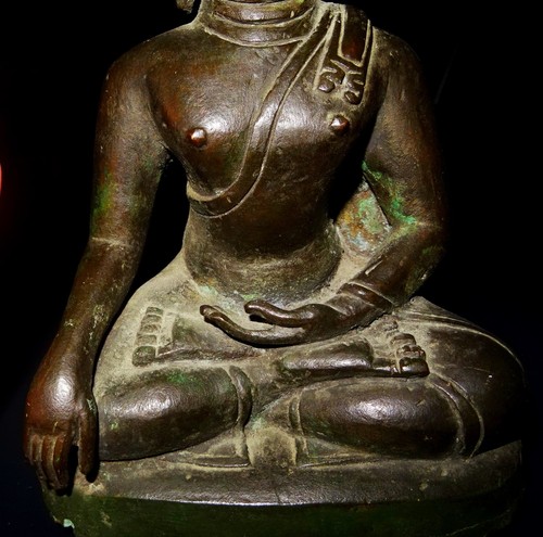 Bronze Buddha Statue - Thailand 19./20. Jh. - Ancient Bronze Buddha - Bild 11 von 16