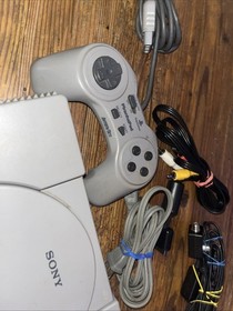 Sony PlayStation 1 PS1 Gray Console SCPH-9001 Bundle TESTED WORKING