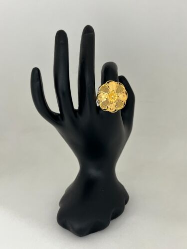 Handmade in India 22K Gold Ring gift for women free shipping - Foto 1 di 4