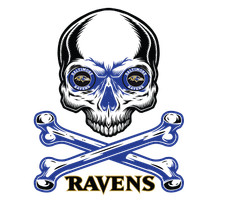 Baltimore Ravens Vinyl Sticker/Decal -NFL - Football
