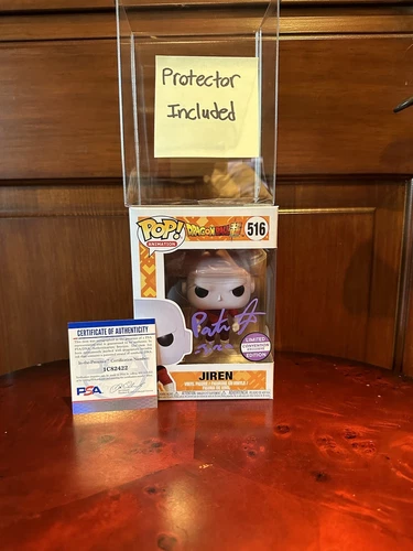 Funko Pop! Dragon Ball Super - Jiren #516 autógrafo firmado certificado PSA con protector
