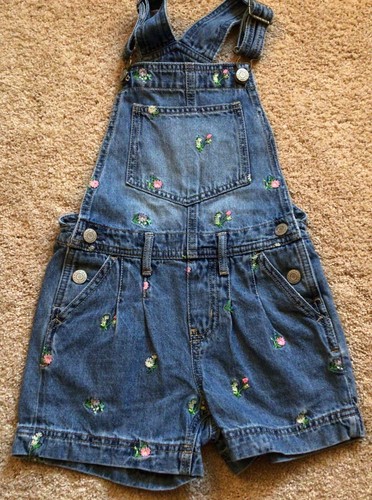 LOT OF 3 1-PIECE SLEEVELESS ROMPERS SZ. 5& 5T GAP & CARTERS - Picture 2 of 8