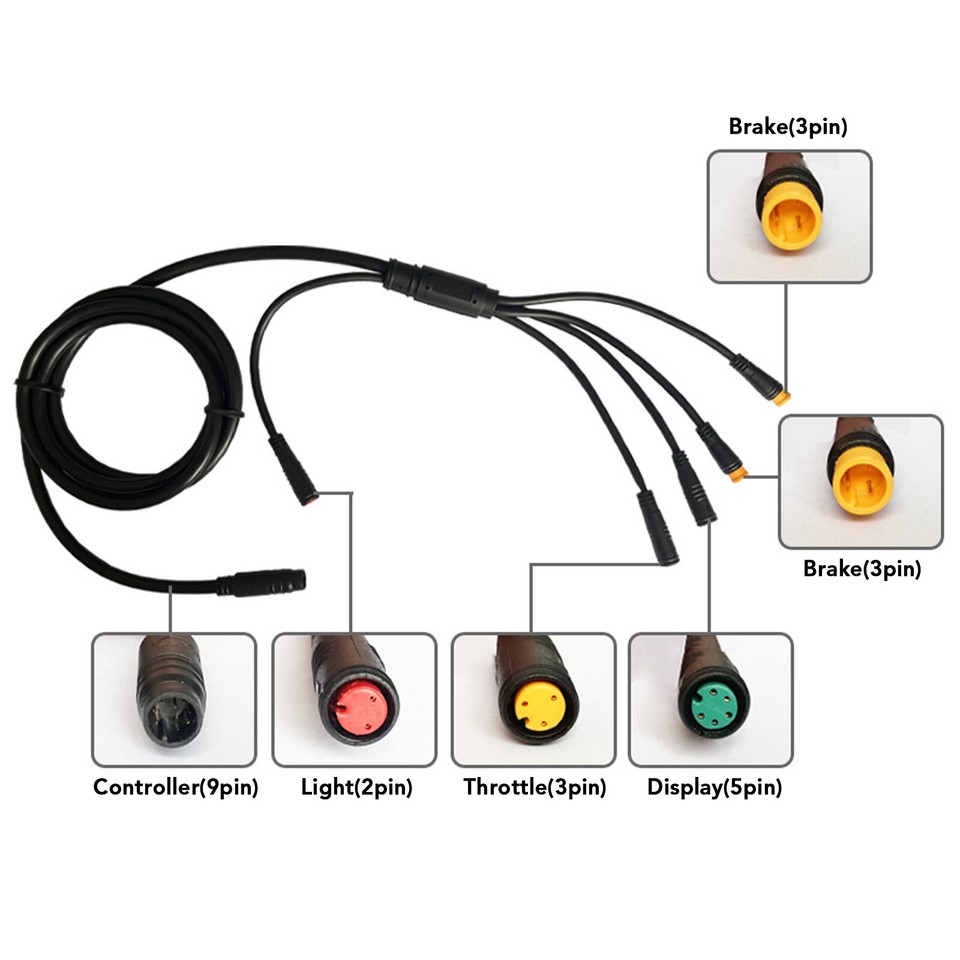 1T5 Waterproof Cable Controller Brake Throttle Display Electric T8J8 eBay